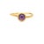 Early 21st Century Marco Bicego, 18k Yellow Gold and Amethyst Jaipur Ring For Sale - Image 5 of 7