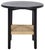 Wood Rakoma 1 Shelf End Table in Black / Natural For Sale - Image 7 of 7