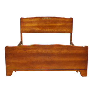 Vintage Beecher Falls Vermont Solid Rock Maple Full Double Bed Ethan Allen