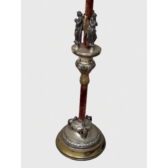 Monumental Reimagined Ecclesiastical Standard Incorporating an 18th Century Austrian Processional Finial For Sale - Image 10 of 13
