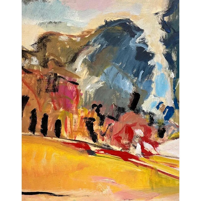 Jean Krille, Landscape 116, Oil on Wood, 1990 For Sale - Image 6 of 10