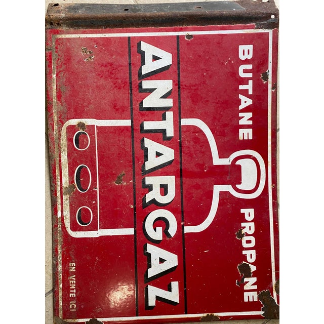 Enamel Sign from Antargaz For Sale - Image 3 of 4