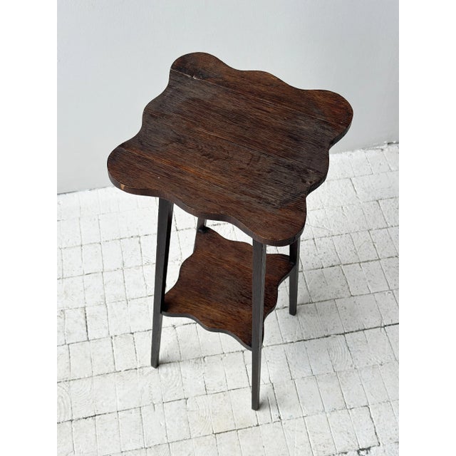 Vintage Undulating Edge Tiered Side Table, Circa 1940s For Sale - Image 9 of 14