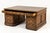 Brown Large Antique English Oak Partners Desk, 1800s For Sale - Image 8 of 10