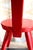 1950s Handmade Red "Keyhole Chair" in the Style of William Fetner For Sale - Image 5 of 9