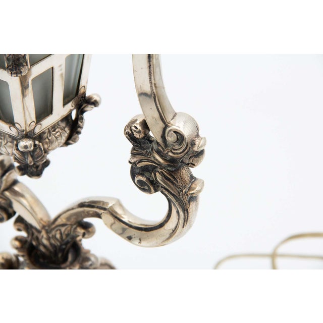 Silver Lampshade with High Reliefs For Sale - Image 4 of 5