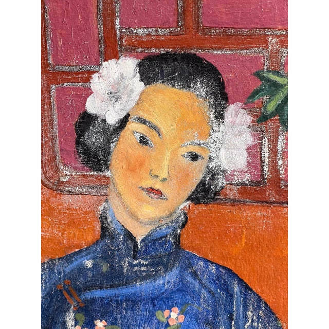 Monumental Chinoiserie Three-Panel Triptych Screen, Lake Geneva, Wisconsin, C. 1900–1920” For Sale - Image 4 of 12