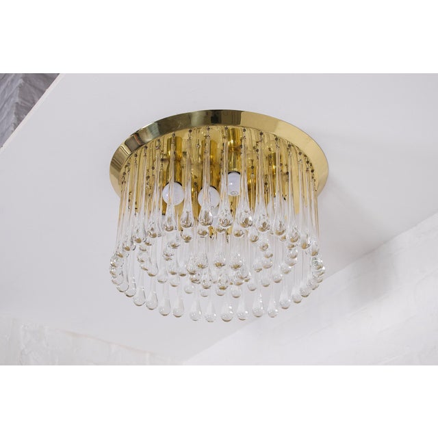 Drop Ceiling Lamp in Murano by J.T Kalmar, 1970s For Sale - Image 4 of 11