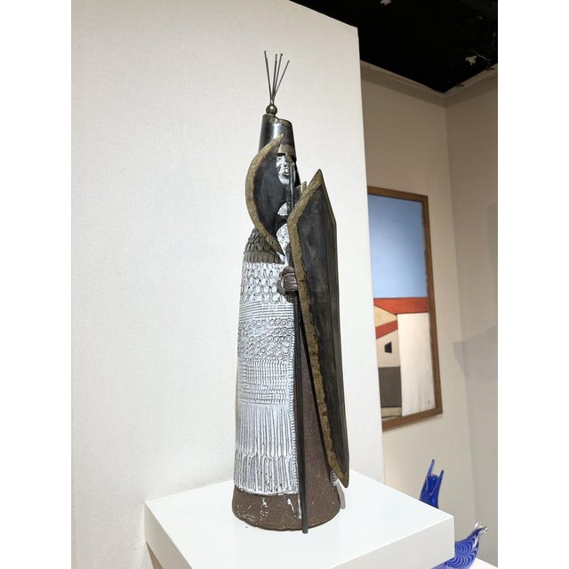 Albert Thiry, Warrior, 1950s, Ceramic For Sale - Image 3 of 14