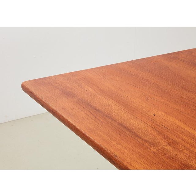 Brown Model AT-303 Sawhorse Dining Table by Hans Wegner for Andreas Tuck, 1960s For Sale - Image 8 of 10