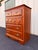 Florida Furniture Pecan 4-Drawer Tall Chest of Drawers For Sale - Image 4 of 12