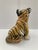 Orange Italian Glazed Terra Cotta Tiger Cub For Sale - Image 8 of 10