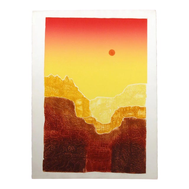 Late 20th Century Minimalist Western Landscape by Martha Slaymaker For Sale