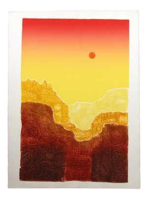 Late 20th Century Minimalist Western Landscape by Martha Slaymaker