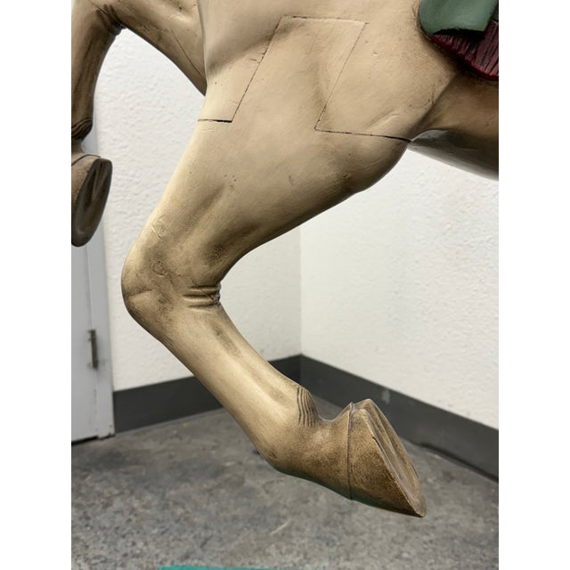 Circa 1905 Herschell-Spillman Inside-Row Jumper Carousel Horse For Sale - Image 9 of 12