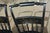 Wood Vintage S Bent Bros Hitchcock Style Black Stenciled Dining Chairs Set of 4 For Sale - Image 7 of 18