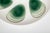 Green Pair Vintage Oyster Plates by Salins, France For Sale - Image 8 of 9