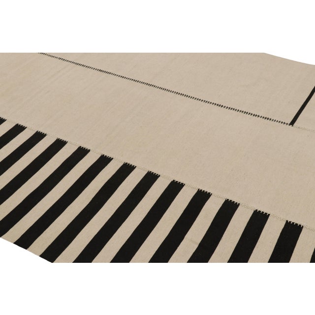 Handwoven in wool, this 5x8 contemporary Kilim is from an exciting new custom-capable flatweave collection by Rug & Kilim....