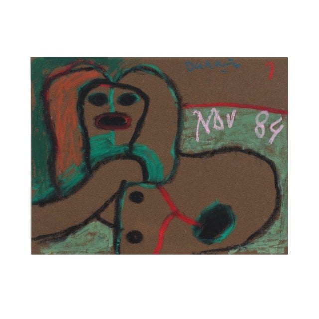 Ed Dukkers, Omhelzing II (Embrace II), 1984, Acrylic on Paper For Sale - Image 11 of 11