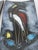 Vintage Enamel Triptych Flora & Fauna, 1950s, Set of 3 For Sale - Image 6 of 15