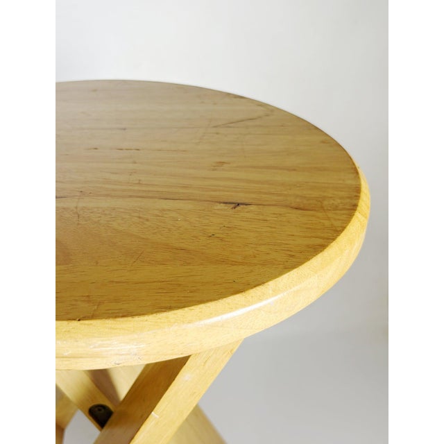 1970s Wooden Stool from Roger Tallon, France, 1970 For Sale - Image 5 of 18