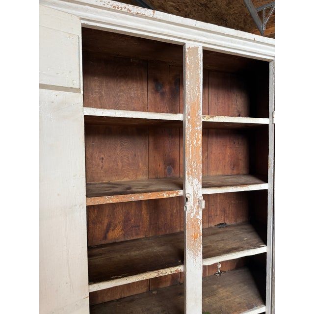 Antique Primitive Farmhouse Cupboard – 19th Century Country Cabinet For Sale - Image 10 of 18