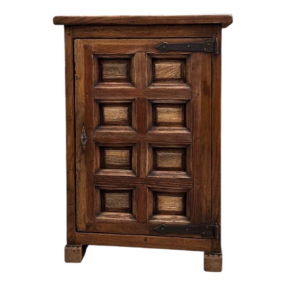 Brutalist Elm Cabinet, 1950s For Sale