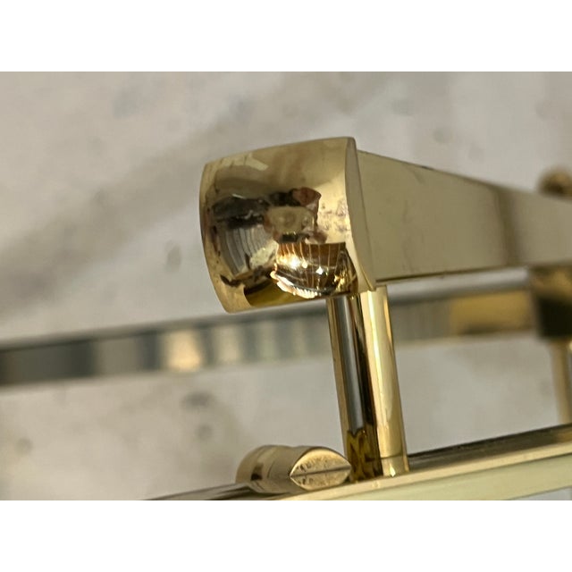 Vintage Collapsible Brass Campaign Table With Removable Handled Tray a Pair For Sale - Image 11 of 12