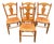 Late 20th Century Nichols and Stone Maple T Back Farmhouse Chairs - Set of 4 For Sale
