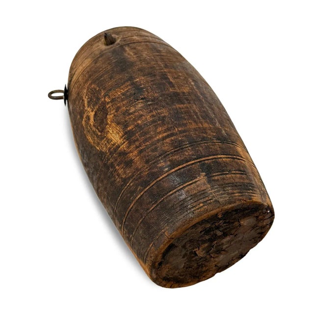 Wood Water Vintage India Pot For Sale - Image 4 of 4