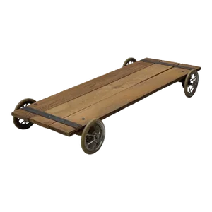 Vintage Mid Century Modern Rolling Cart