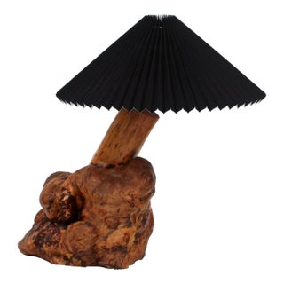 Organic Burlwood Table Lamp For Sale