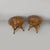 Mid-Century Modern Mid-Century Modern Italian Round Stools in Rattan, 1960s, Set of 2 For Sale - Image 3 of 13