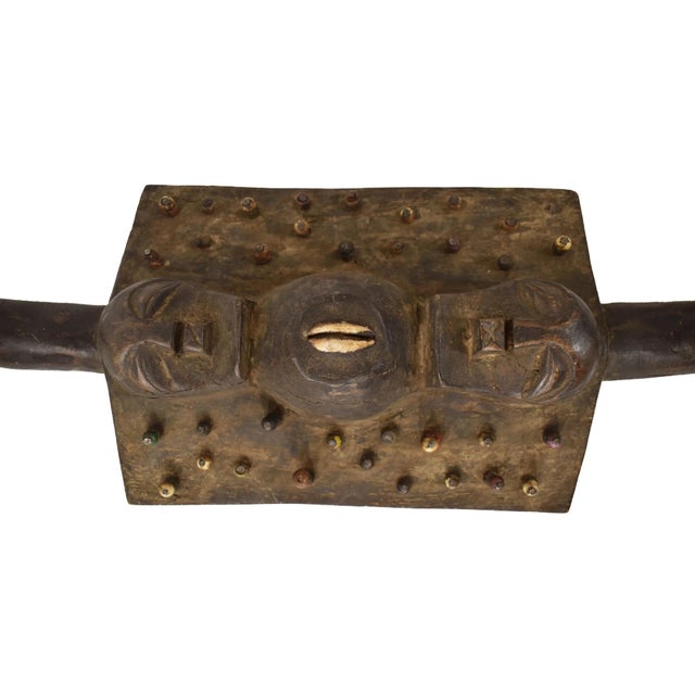Brown Early 20th Century Luba Divination Plank Four Faces For Sale - Image 8 of 9