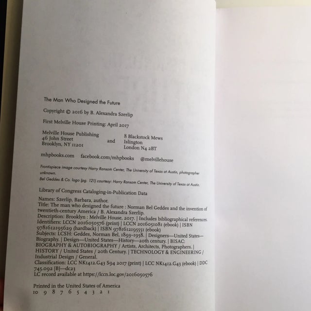 "The Man Who Designed the Future" B. Alexandra Szerlip Book For Sale - Image 4 of 11