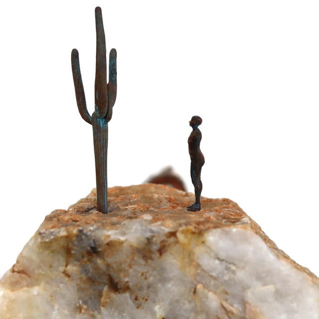 2020s Desert Wall 002 - Original Contemporary Copper and Stone Mixed Media Wall Sculpture by Kevin Perrault For Sale - Image 5 of 10