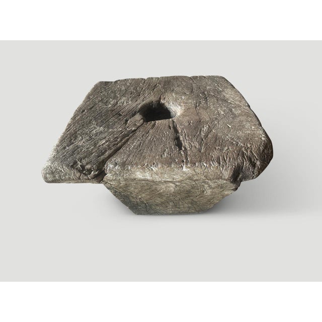 1920s Ancient Wood Coffee Table Curated By Andrianna Shamaris For Sale In New York - Image 6 of 6