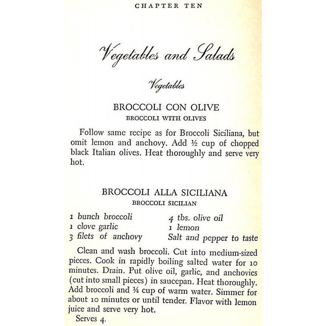 Paper "The Art of Italian Cooking" 1953 Lo Pinto, Maria (Inscribed) For Sale - Image 7 of 10