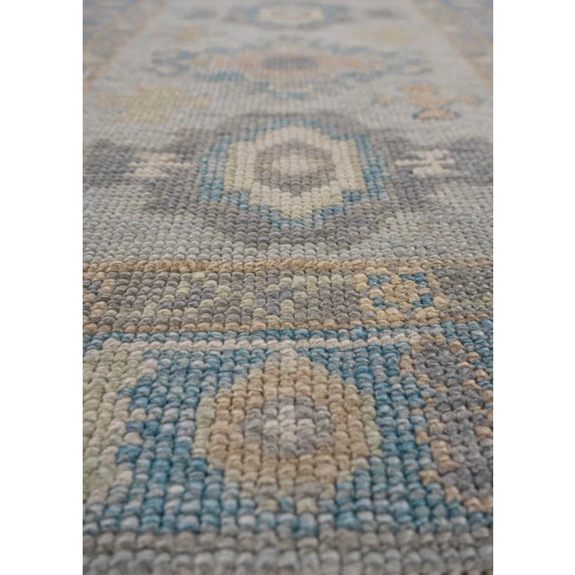 Early 21st Century Turkish Oushak Rug 2'3" x 3' For Sale - Image 5 of 6