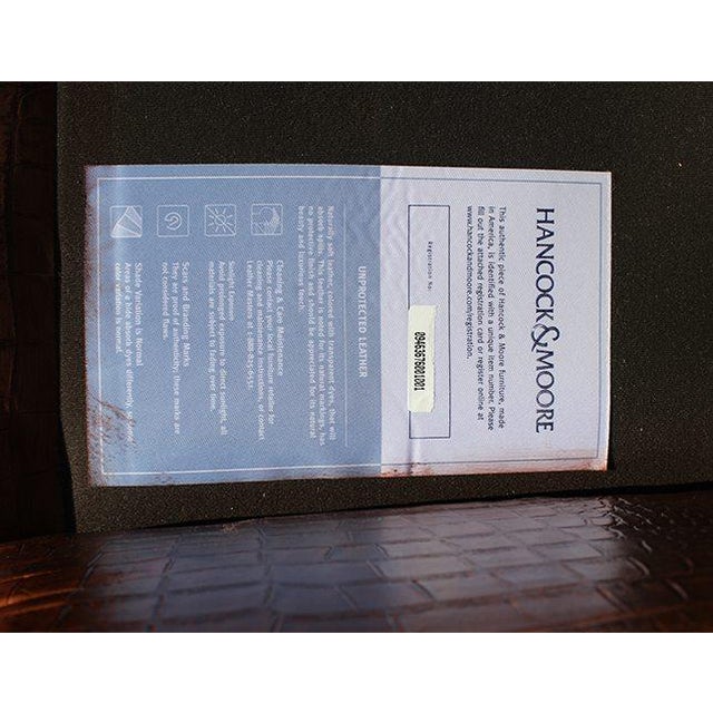 Vintage Hancock & Moore Leather Club Chairs- a Pair For Sale - Image 11 of 11