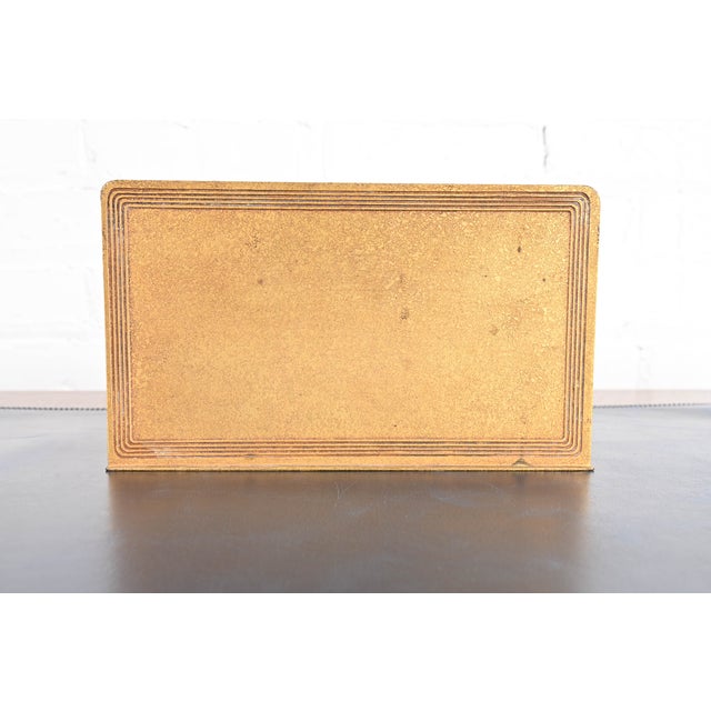 Bronze Tiffany Studios New York Graduate Pattern Bronze Doré Letter Rack For Sale - Image 8 of 12