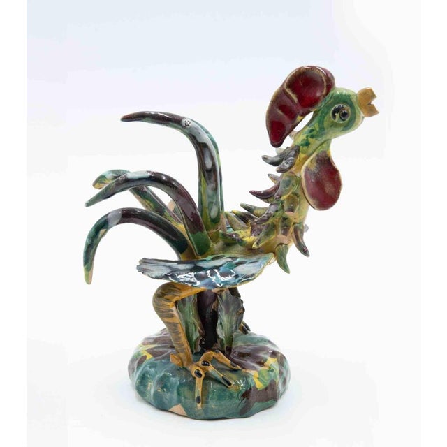 Ceramic Sculpture of Rooster from Ceramiche di Vietri, Italy, 1970s For Sale - Image 3 of 6