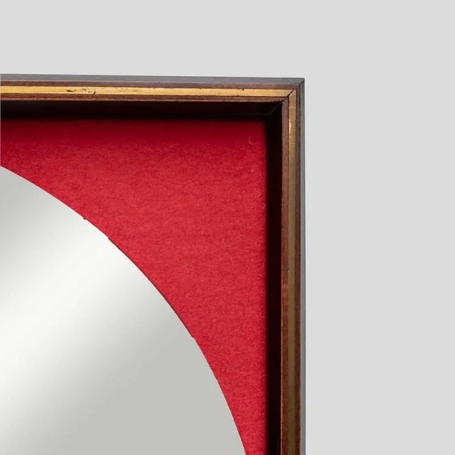 Rosewood Frame Mirror by Carlo De Carli, 1960s For Sale - Image 3 of 10