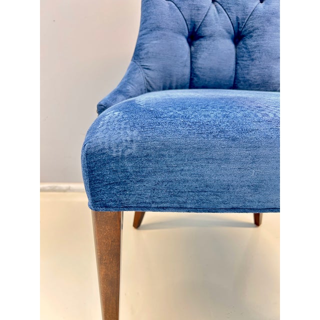 Early 21st Century Blue Upholstered Chair from Baker, 2010s For Sale - Image 5 of 11