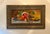 Wood Vintage Oil on Canvas Stilllife With Fruit For Sale - Image 7 of 10