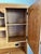 1990s Vintage Solid Oak Desk With Hutch For Sale - Image 5 of 7