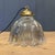 Pressed Glass Pendant Lamp with Brass Fixture from Holophane, 1930s For Sale - Image 11 of 15