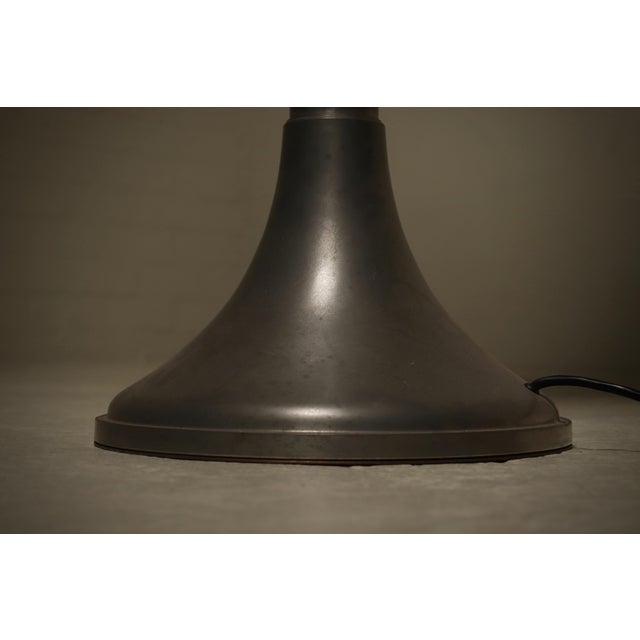 Large Pewter Floor Lamp by Harald Buchrucker, 1960s For Sale - Image 9 of 11