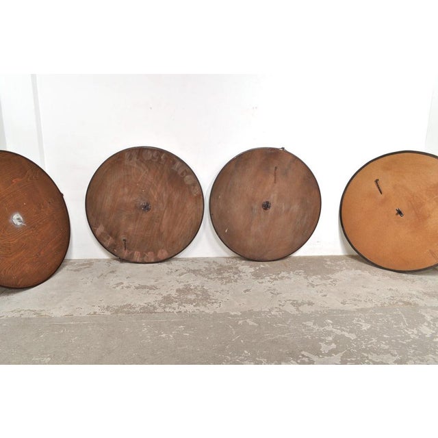 Large Vintage Convex Mirror, 1950s For Sale - Image 10 of 13