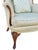 Light Green Vintage French Louis XV Style Carved Wood Wingback Bergère Chairs in Pale Green Damask – Pair For Sale - Image 8 of 12